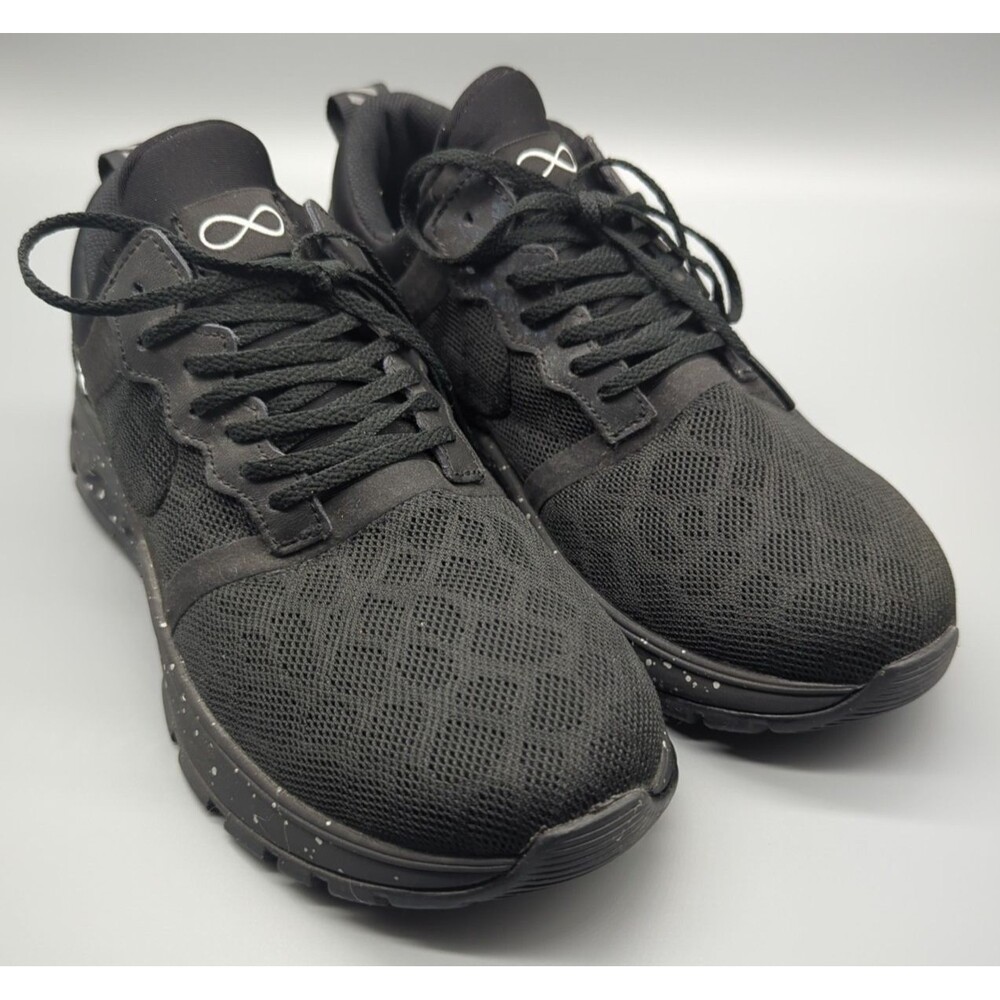 Infinity Women's Fly Black Speckled Athletic Shoes 6.5 Antimicrobial Nurse Chef - Picture 1 of 12